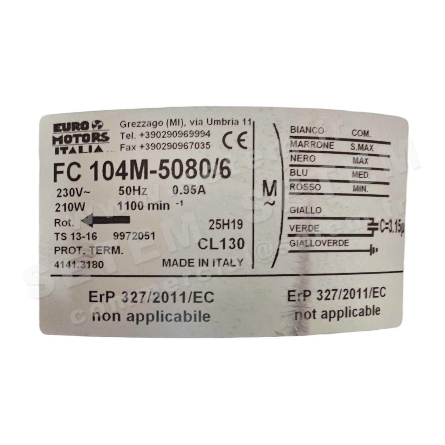 1539000354-GMV EURO MOTORS ITALIA FC104M-5080/6 *4141.3180* 2