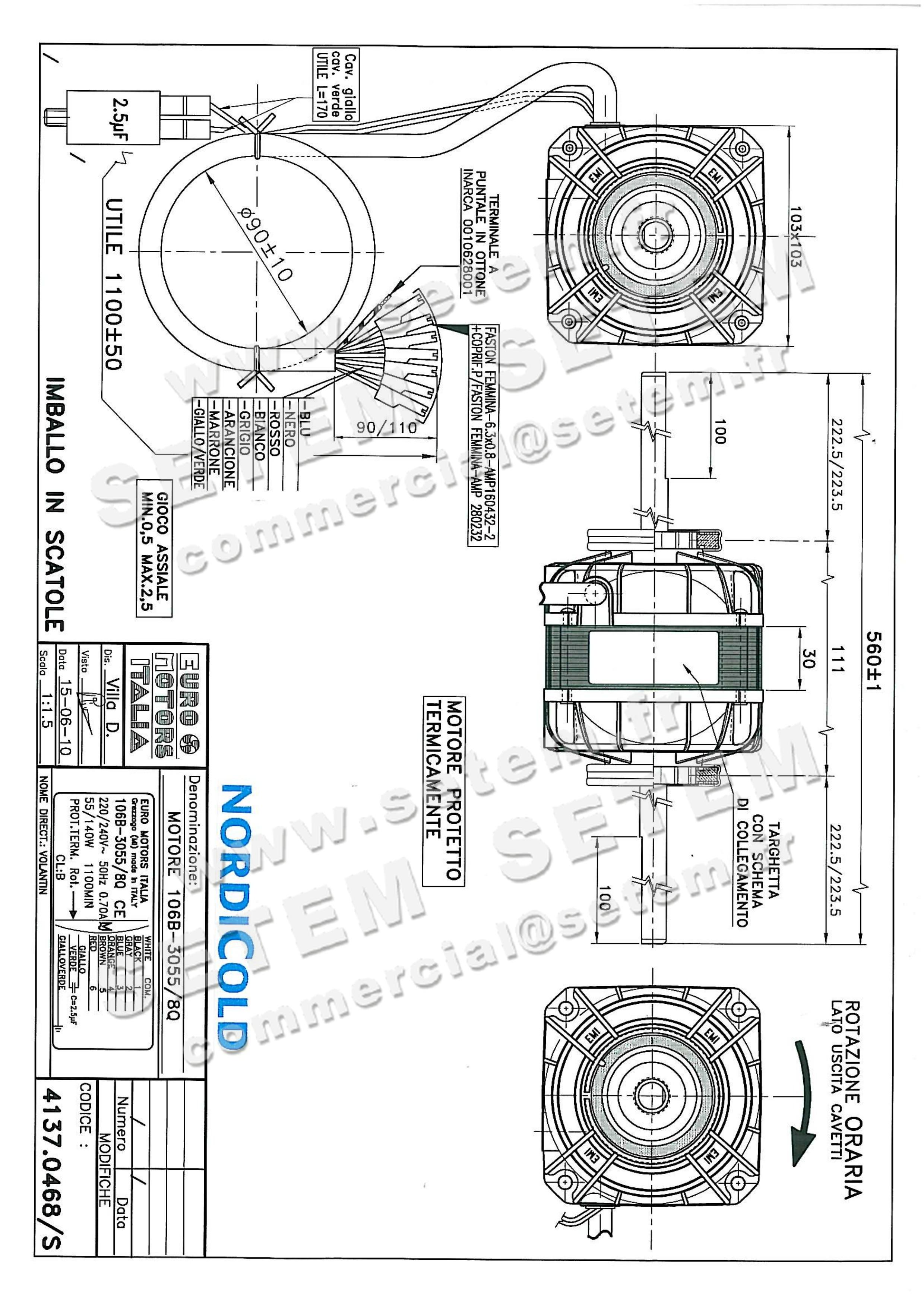 MOTEUR 106B-3055/8Q *4137.0468/S*