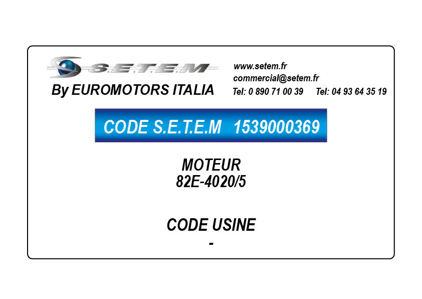 MOTEUR 82E-4020/5