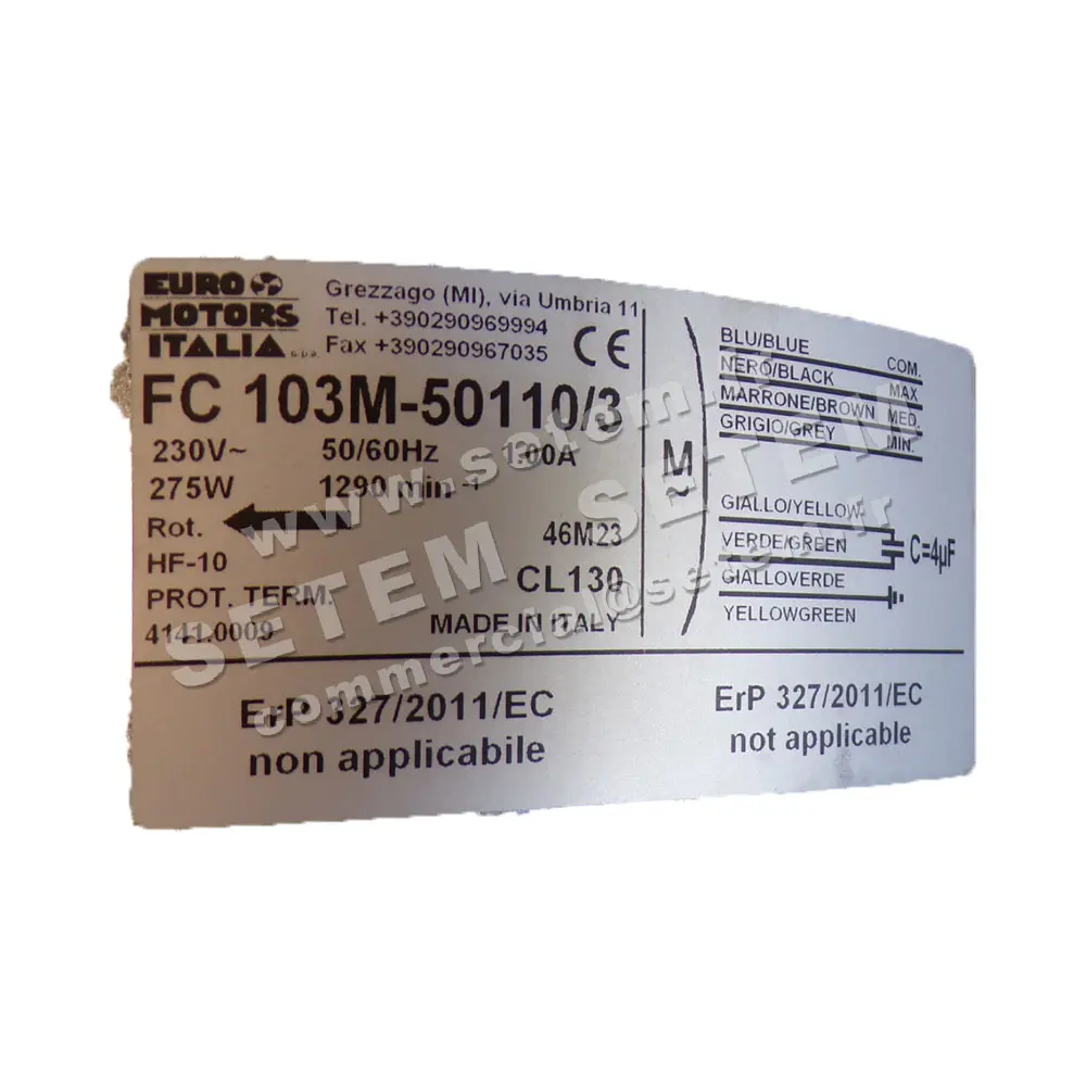 1539000370-GMV EUROMOTORS ITALIA FC103M-50110/3 *4141.0009* 4