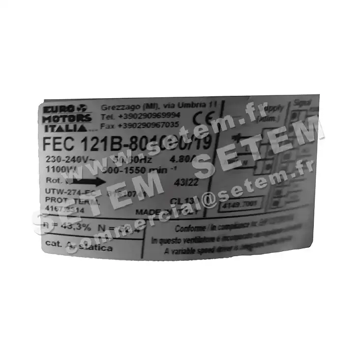 GMV FEC121B-801000/19 *4167.3314* 2