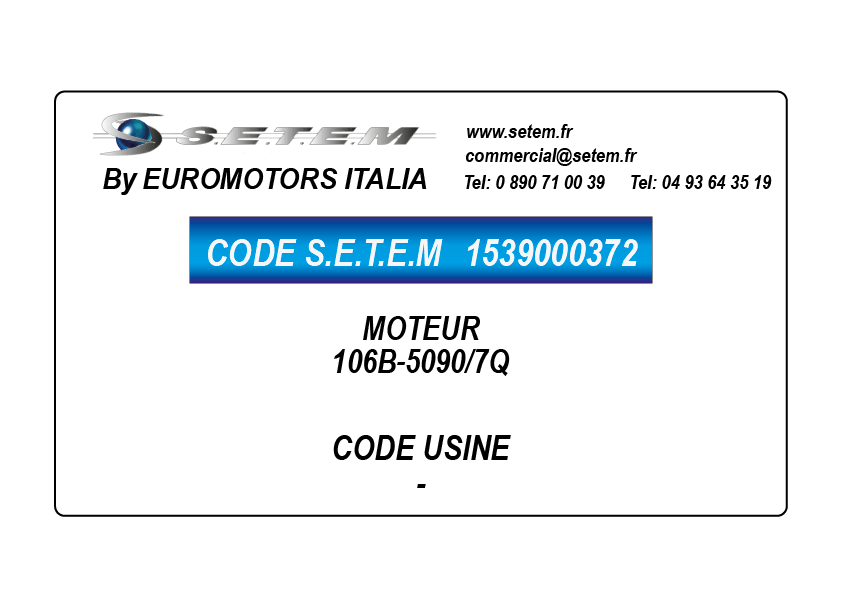 MOTEUR 106B-5090/7Q