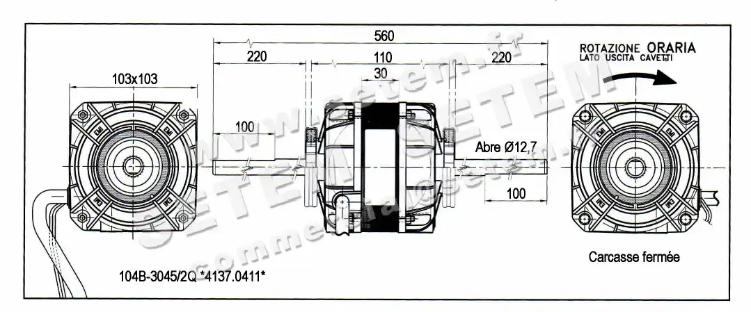 1539000411-MOTEUR EUROMOTORS 104B-3045/2Q *4137.0411* 3