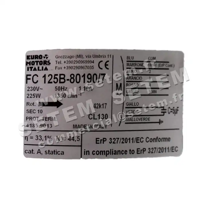 1539000569-GMV EUROMOTORS FC125B-80190/7 *4185.9013* 2