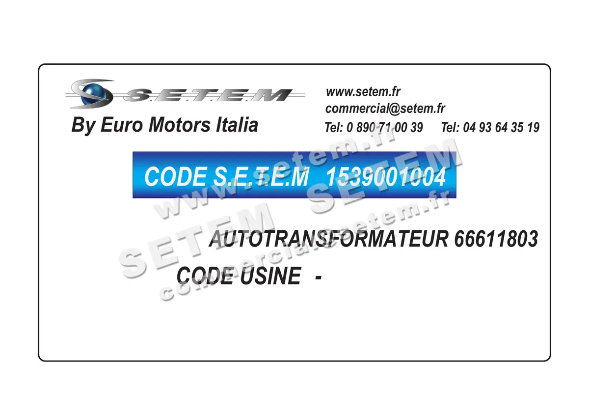 1539001004-AUTOTRANSFORMATEUR 66611803 EUROMOTORS