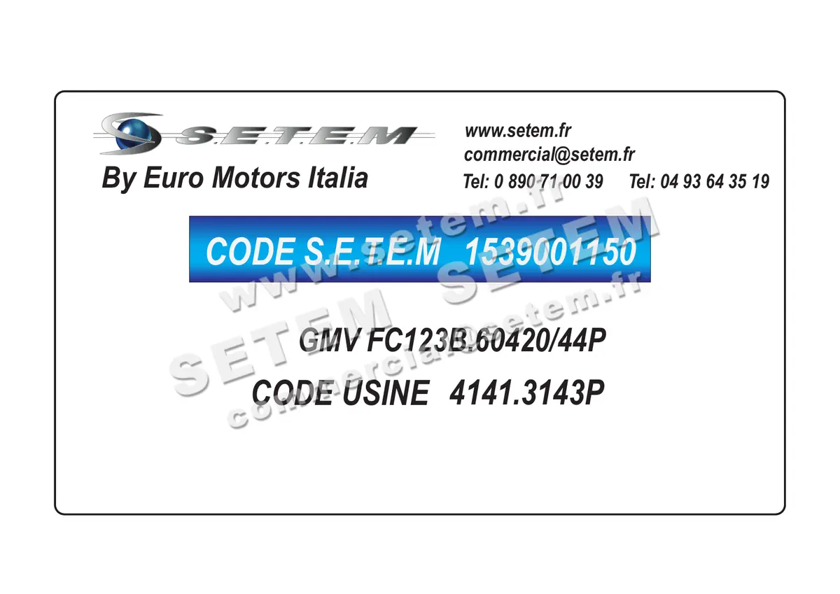 1539001150-GMV EUROMOTORS FC123B-60420/44P *4141.3143P* 4