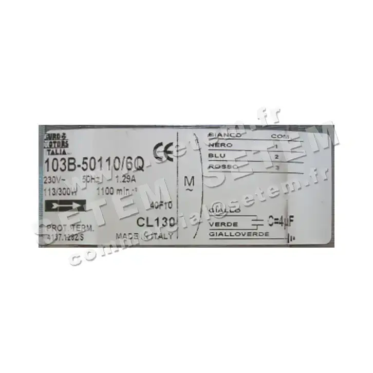 1539001282-MOTEUR EUROMOTORS 103B.50110/6Q *4137.1282S* 3