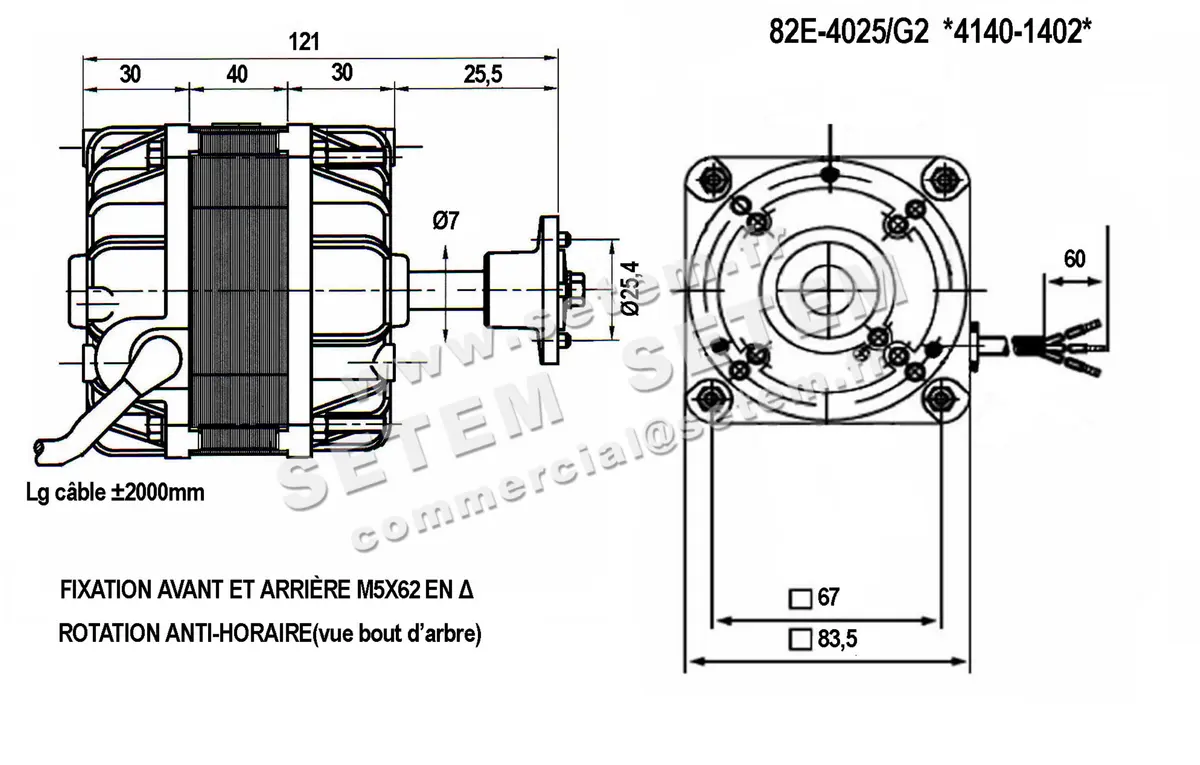 1539001402-MOTEUR EUROMOTORS 82E.4025/G2 *4140.1402* 4