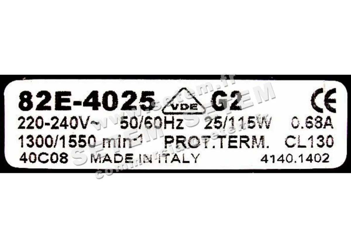 1539001402-MOTEUR EUROMOTORS 82E.4025/G2 *4140.1402* 2