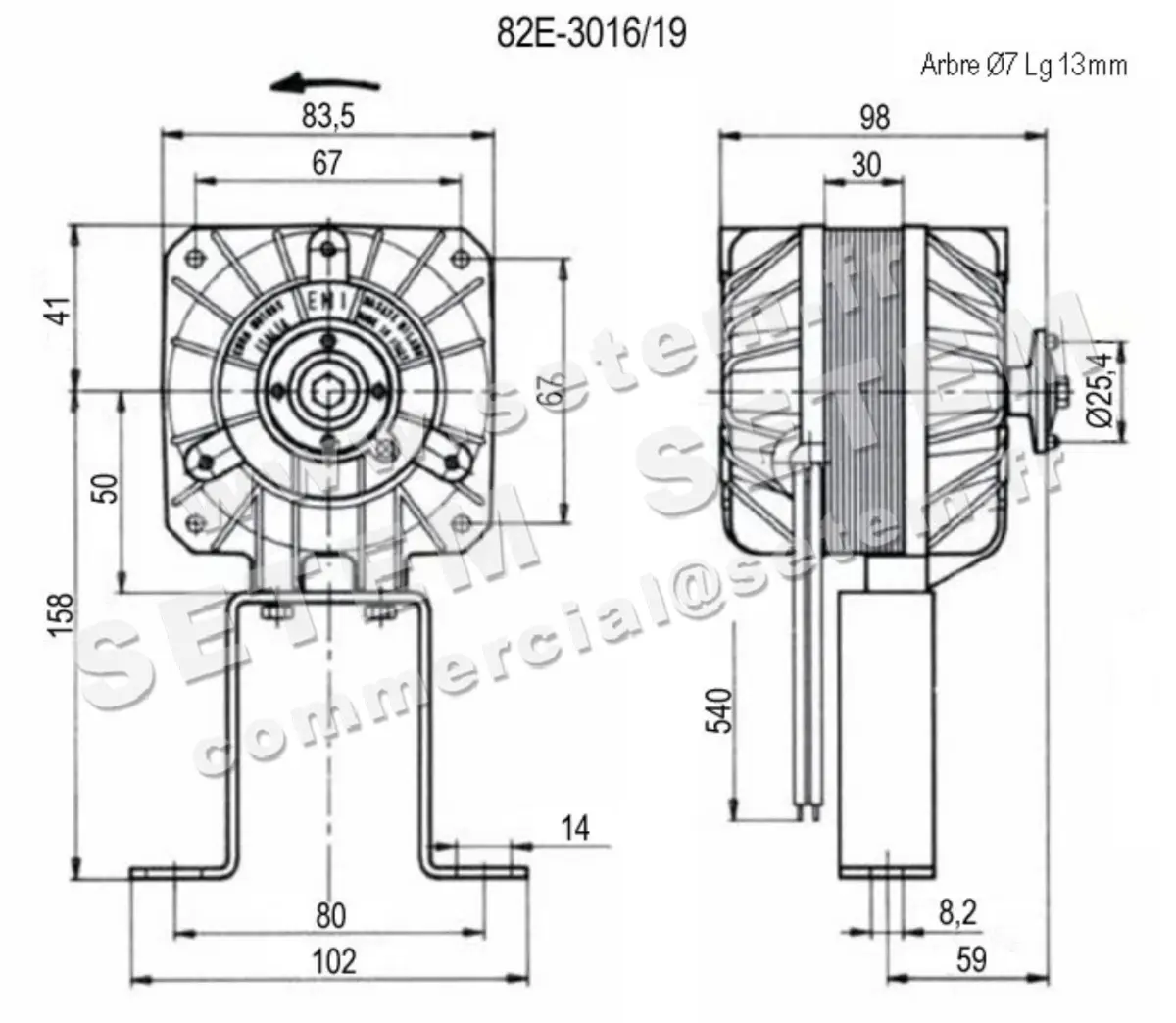 1539002005-MOTEUR EUROMOTORS 82E.3016/19 *4126.2005* 2