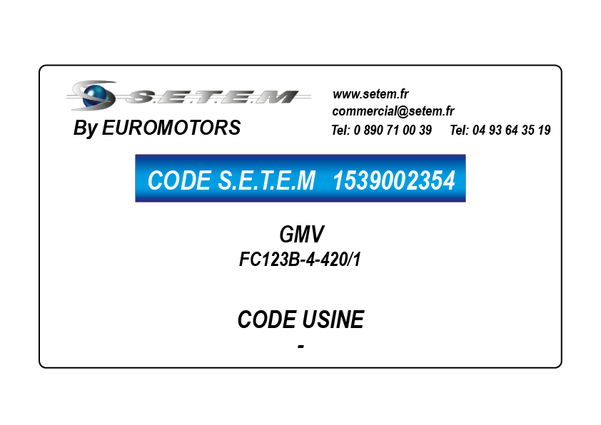 GMV FC123B-4-420/1