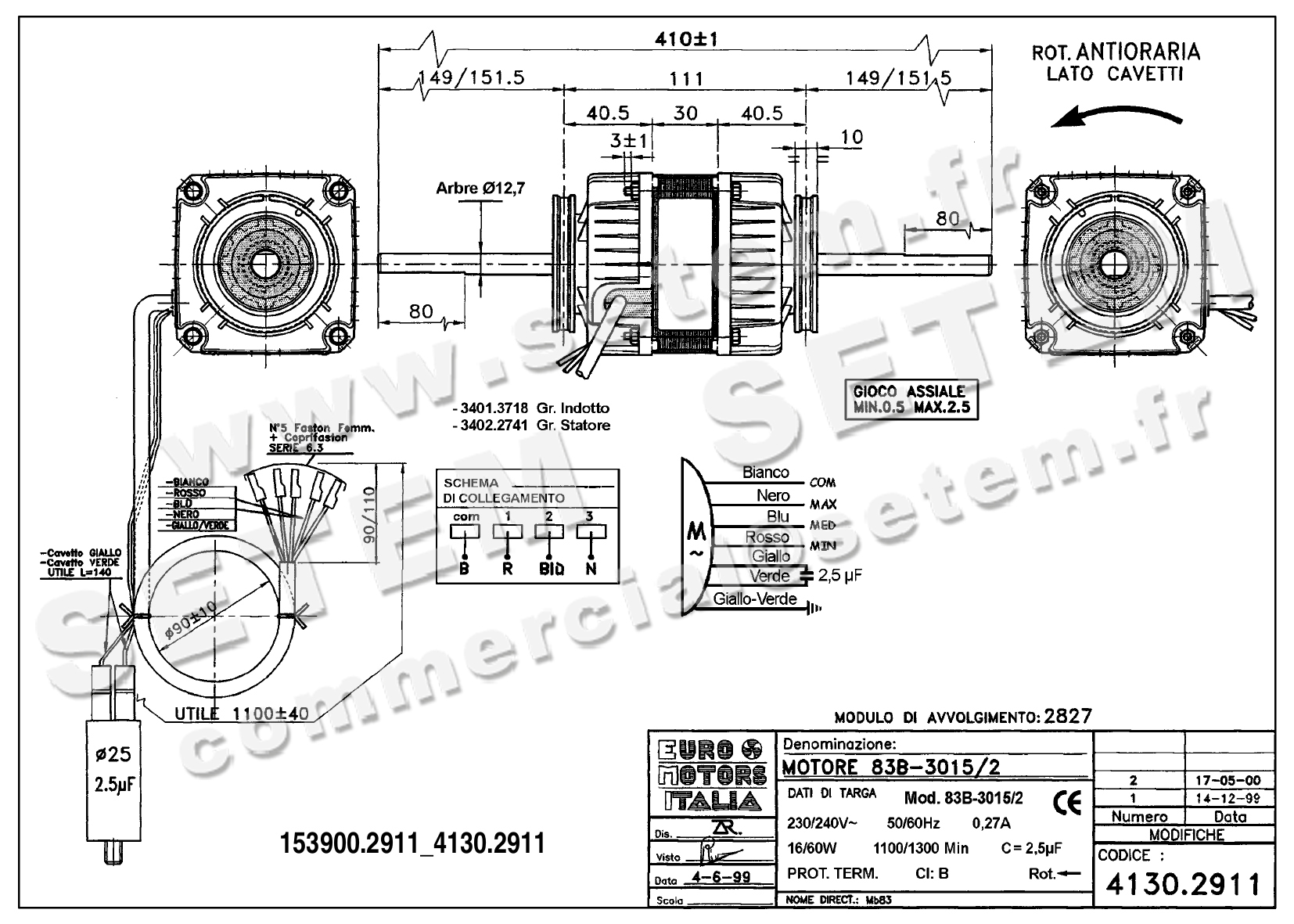 1539002911-MOTEUR EUROMOTORS 83B-3015/2 *4130.2911* 2