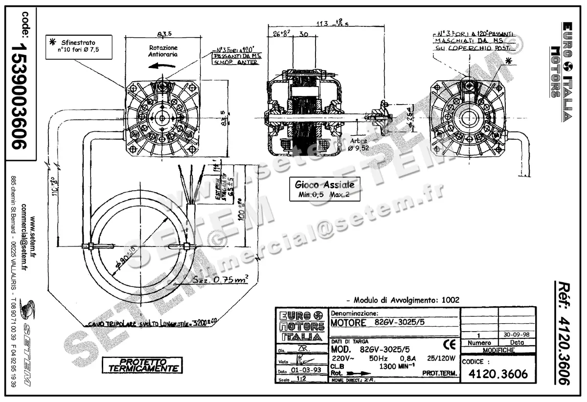 1539003606-MOTEUR EUROMOTORS 82GV.3025/5 *4120.3606* 2