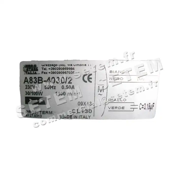 1539004005-MOTEUR EUROMOTORS A83B-4030/2 *4127.0313*