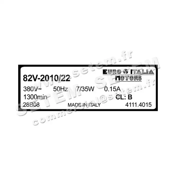 1539004015-MOTEUR EUROMOTORS 82V.2010/22 *4111.4015* 4
