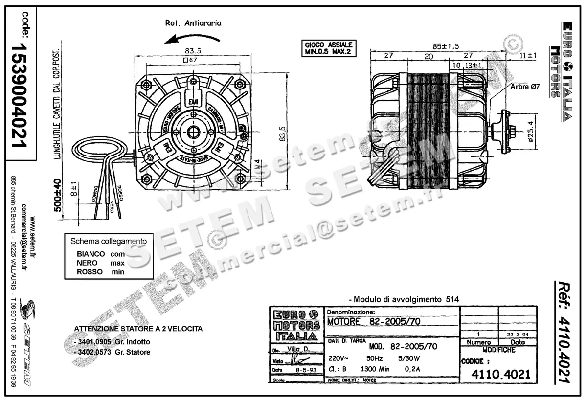 1539004021-MOTEUR EUROMOTORS 82.2005/70 *4110.4021* 2
