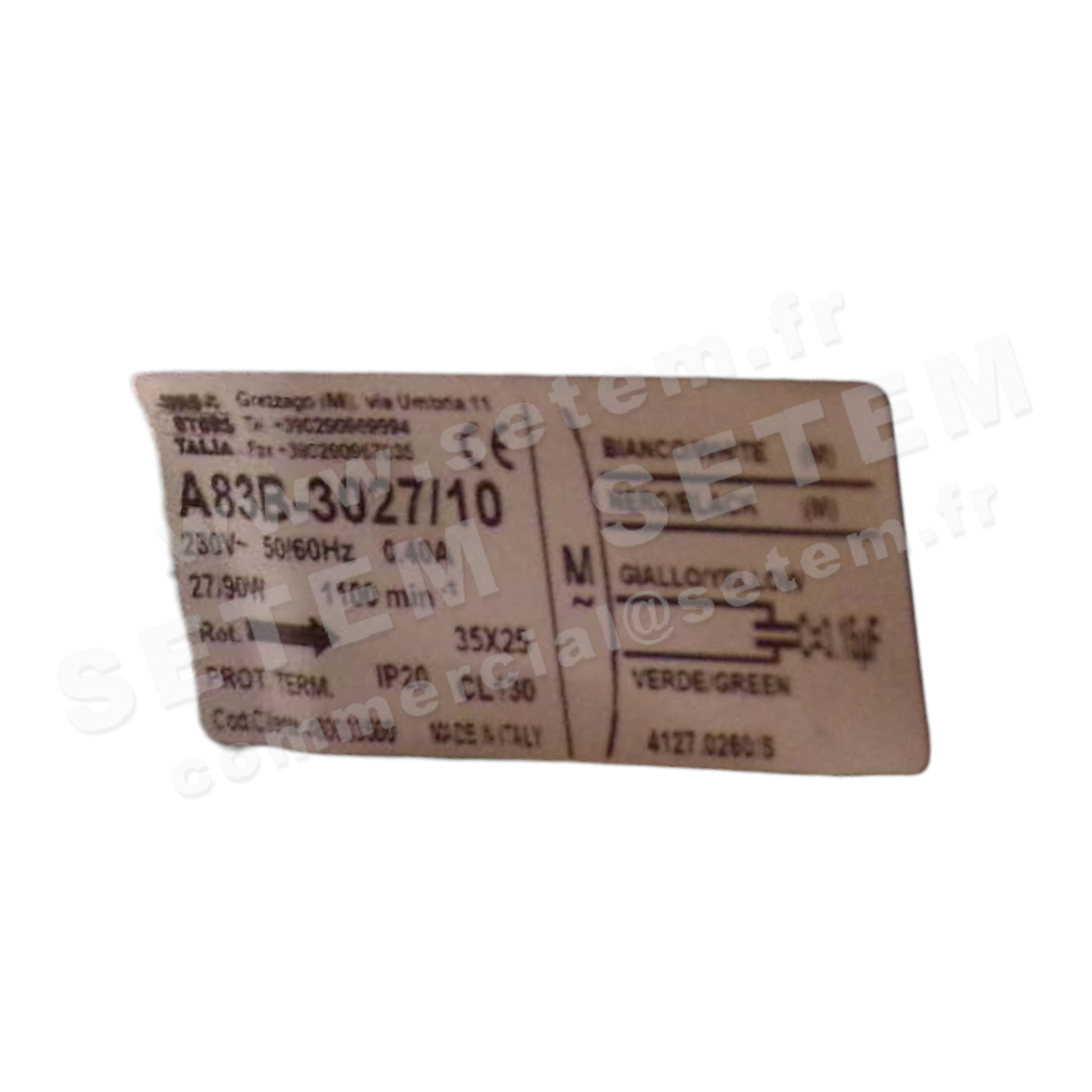 1539004196-MOTEUR EUROMOTORS A83B-3027/10 *4127.0260/S*