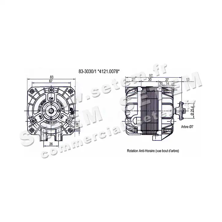 1539005007-MOTEUR EUROMOTORS 83.3030/1 *4121.0078* 3