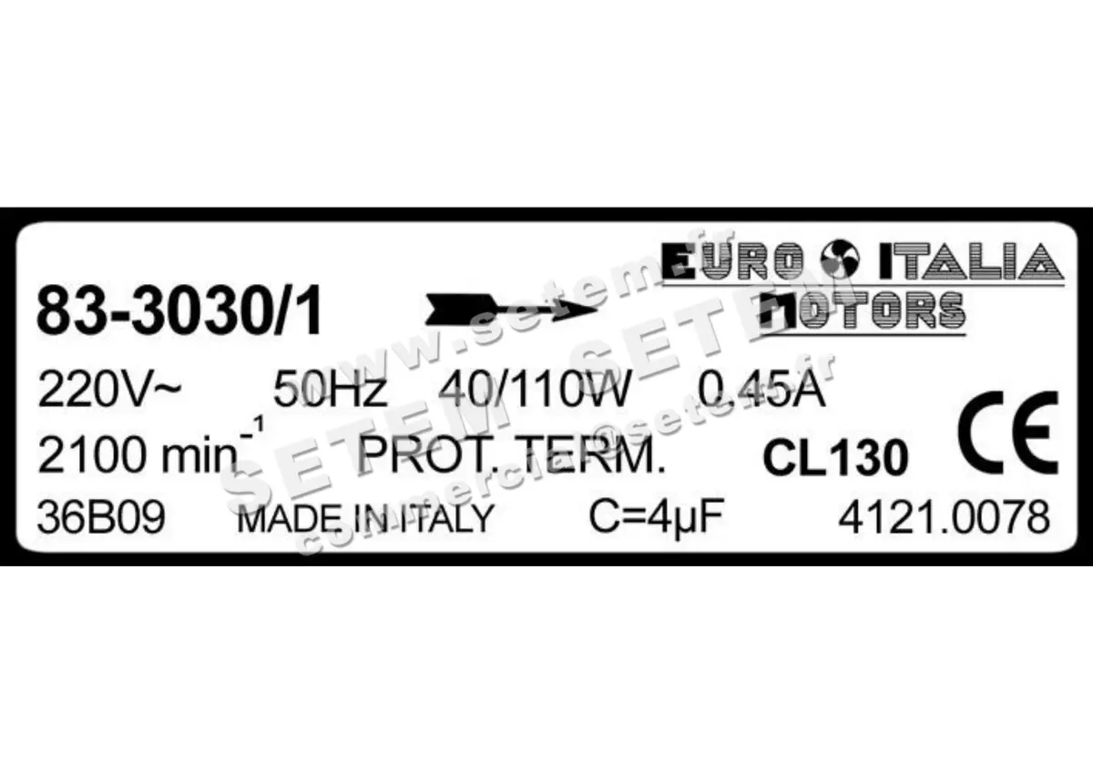 1539005007-MOTEUR EUROMOTORS 83.3030/1 *4121.0078* 3
