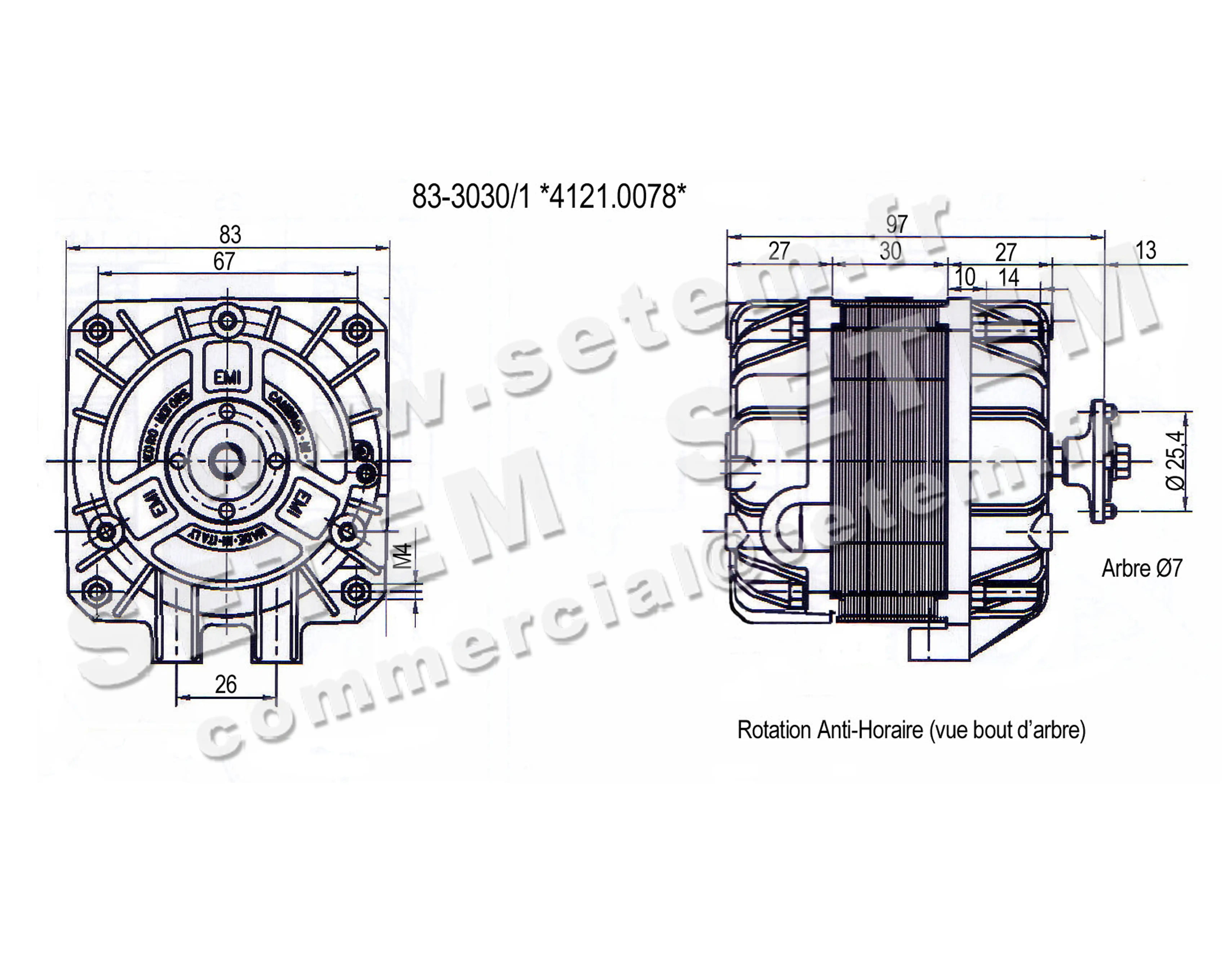 1539005007-MOTEUR EUROMOTORS 83.3030/1 *4121.0078* 8