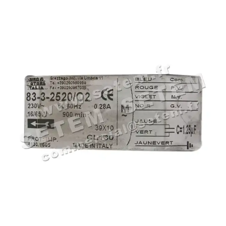 1539005010-MOTEUR EUROMOTORS 83.3.2520/O2 *4130.1605* 3