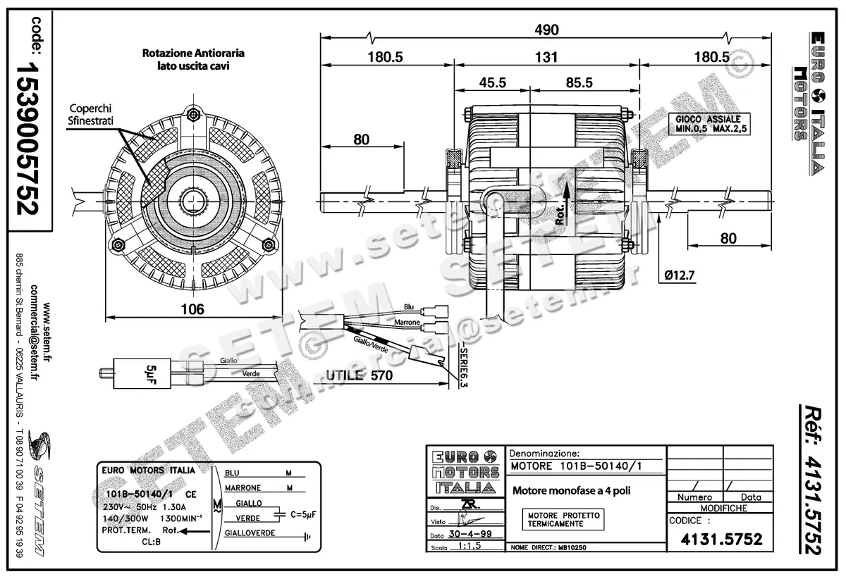 1539005752-MOTEUR EUROMOTORS 101B.50140/1 *4131.5752* 2