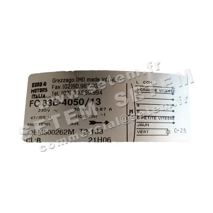 1539006588-GMV EUROMOTORS FC83B.4050/13 "42EM500262M" *4141.1302* 2