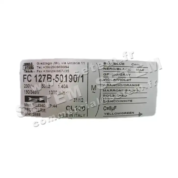 1539009108-GMV EUROMOTORS FC127B-50190/1 "H88340" *4141.2688* 3