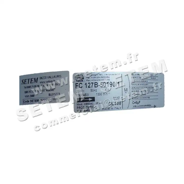 1539009108-GMV EUROMOTORS FC127B-50190/1 "H88340" *4141.2688* 3