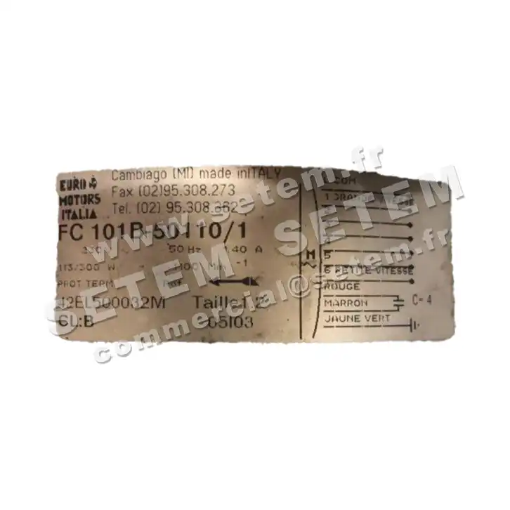 1539009700-GMV EUROMOTORS FC101B.50110/3 "42EL500032M" *4141.2876* 3