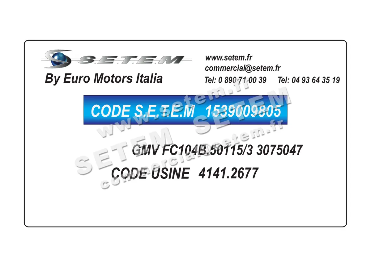 1539009805-GMV EUROMOTORS FC104B.50115/3 "3075047" *4141.2677*