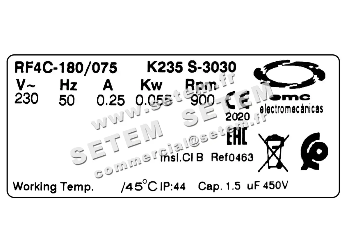 1547000009-VENTILATEUR EMC RF4C.180/075 *K235S.3030* 2