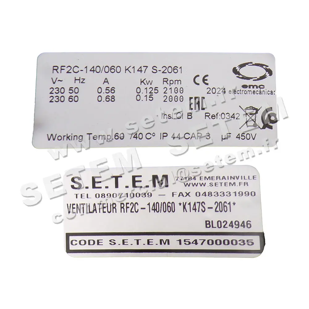1547000035-VENTILATEUR EMC RF2C-140/060 *K147S-2061* 6