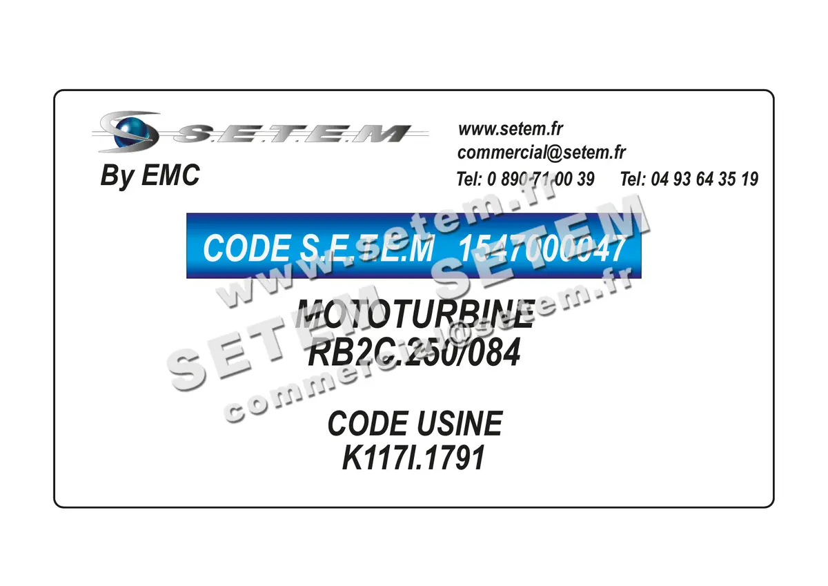 1547000047-MOTOTURBINE EMC RB2C.250/084 *K117I.1791*