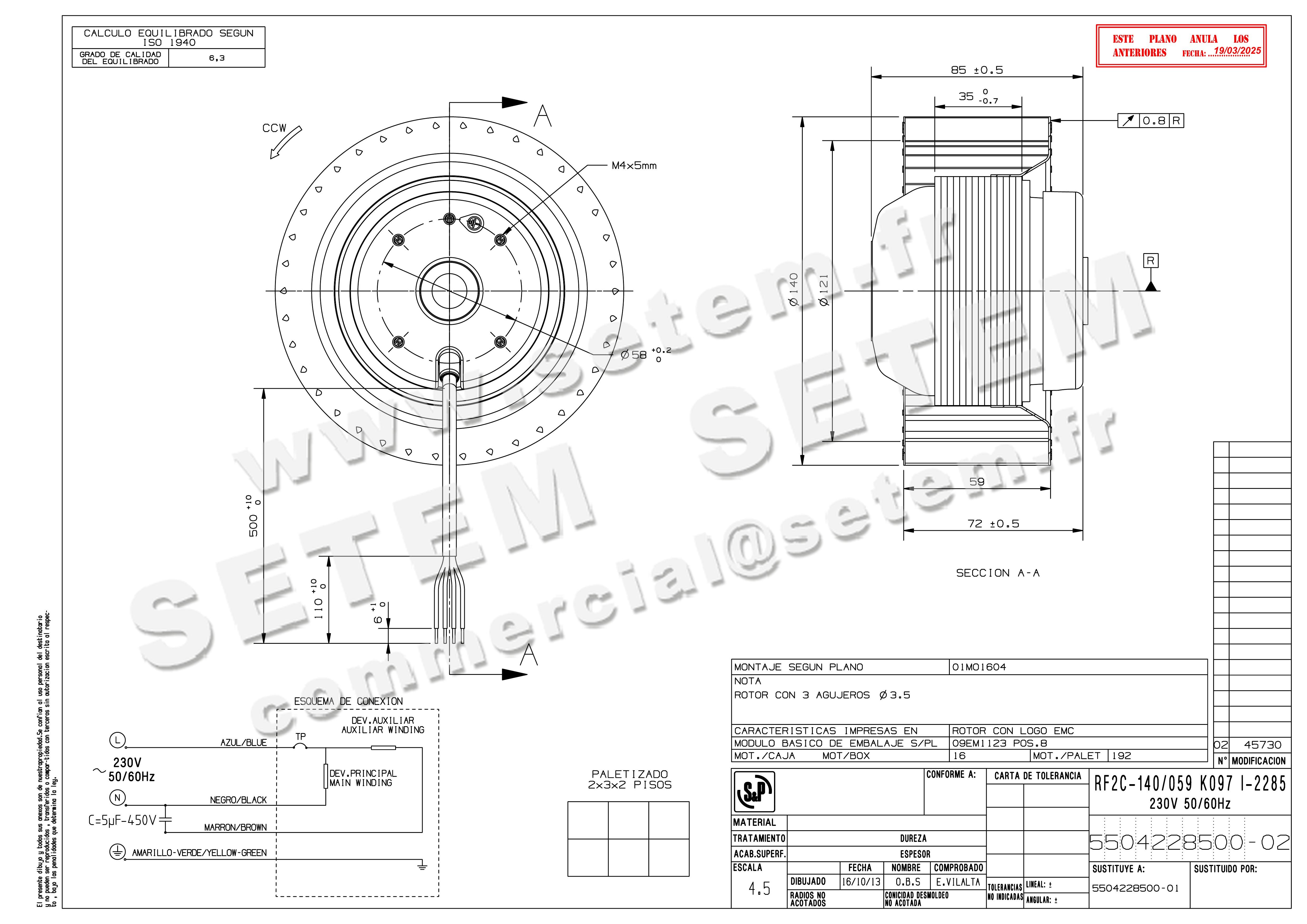MOTOTURBINE RF2C-140/059 *K097I-2285*