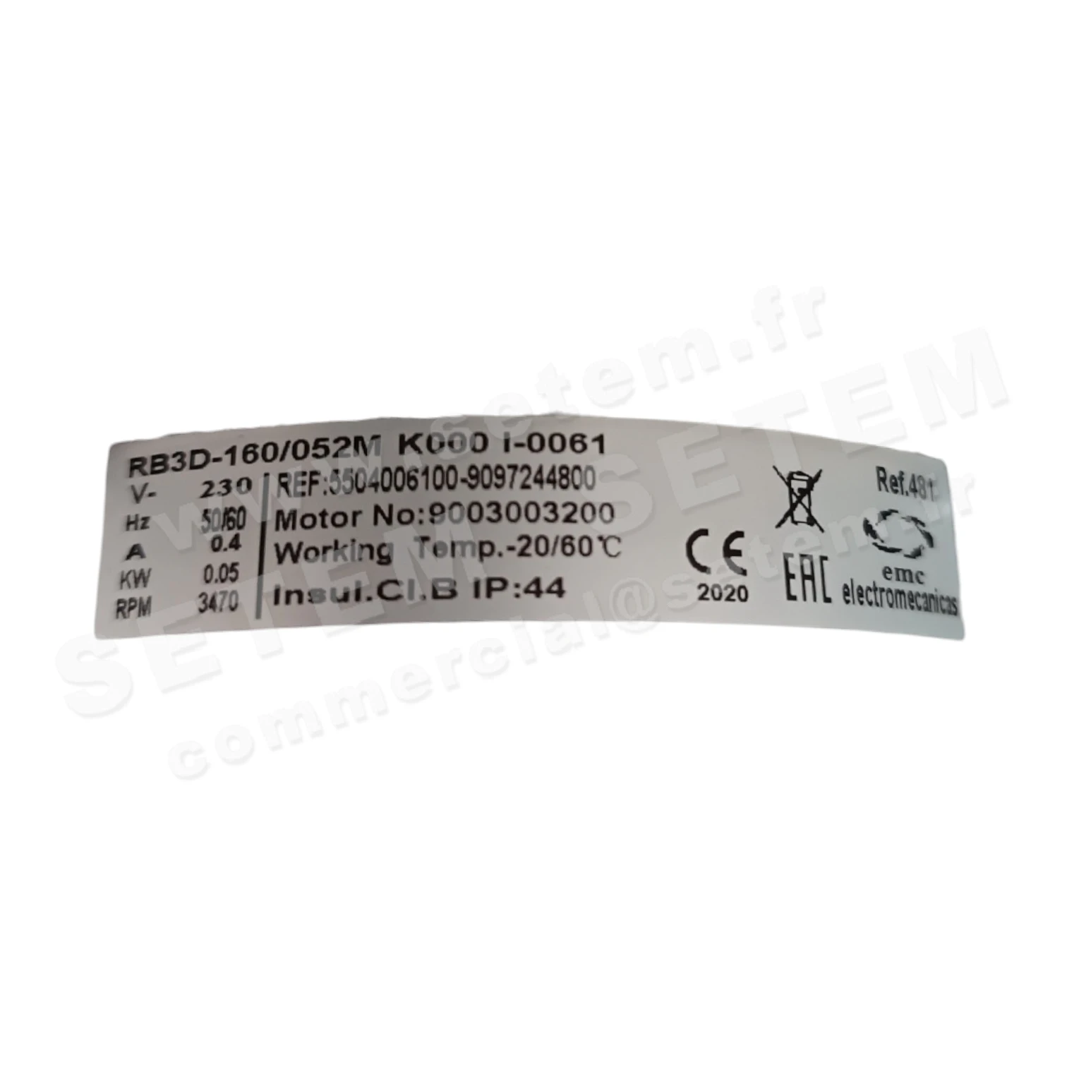 1547006552-MOTOTURBINE EMC RB3D-160/052M *K000I-0061* 4