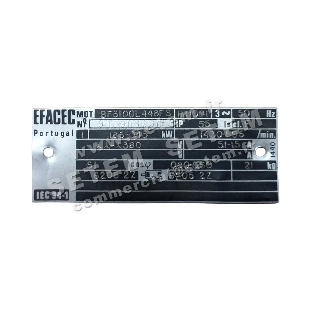1560005210-MOTEUR EFACEC 1.85/0.45KW 4/8P T400V HA100 B3 BF5100L448FS 2