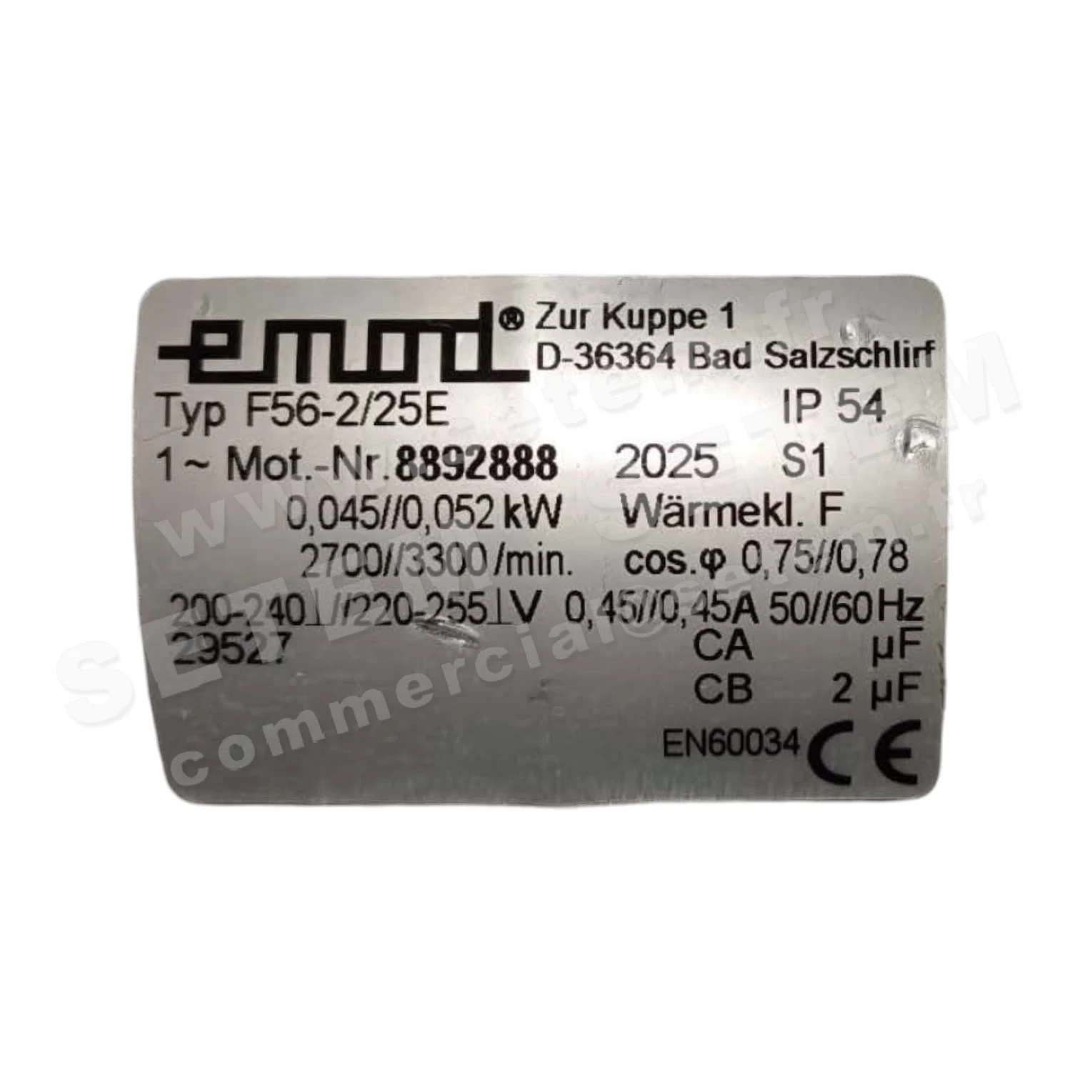 MOTEUR 0.045KW 2P M230V F56-2/25E