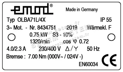 1564003128-MOTEUR EMOD FREIN 0.75KW 4P T230/400V HA71 B14 OLBA71L/4X 2