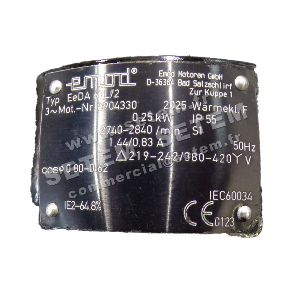 1564003821-MOTEUR EMOD 0.25KW 2P T230/400V HA63 B14 EEDA63L/2 3