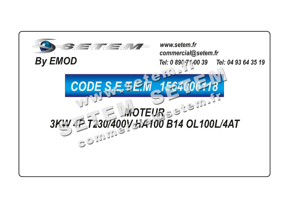 1564006118-MOTEUR EMOD 3KW 4P T230/400V HA100 B14 OL100L/4AT