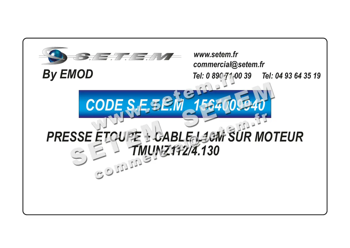 1564009940-PRESSE ETOUPE + CABLE L10M SUR MOTEUR EMOD TMUNZ112/4.130