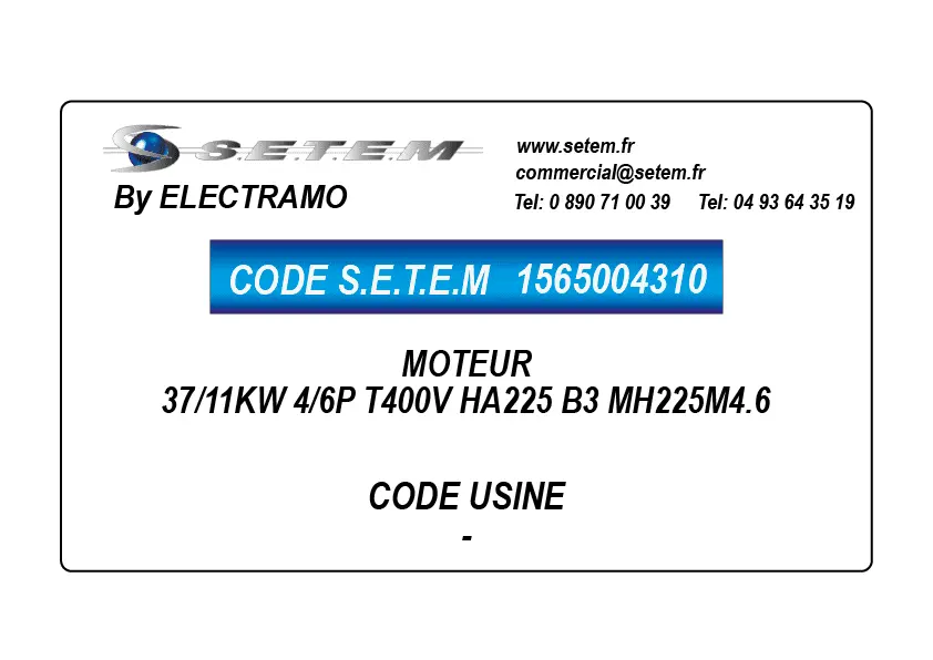 1565004310-MOTEUR ELECTRAMO 37/11KW 4/6P T400V HA225 B3 MH225M4.6