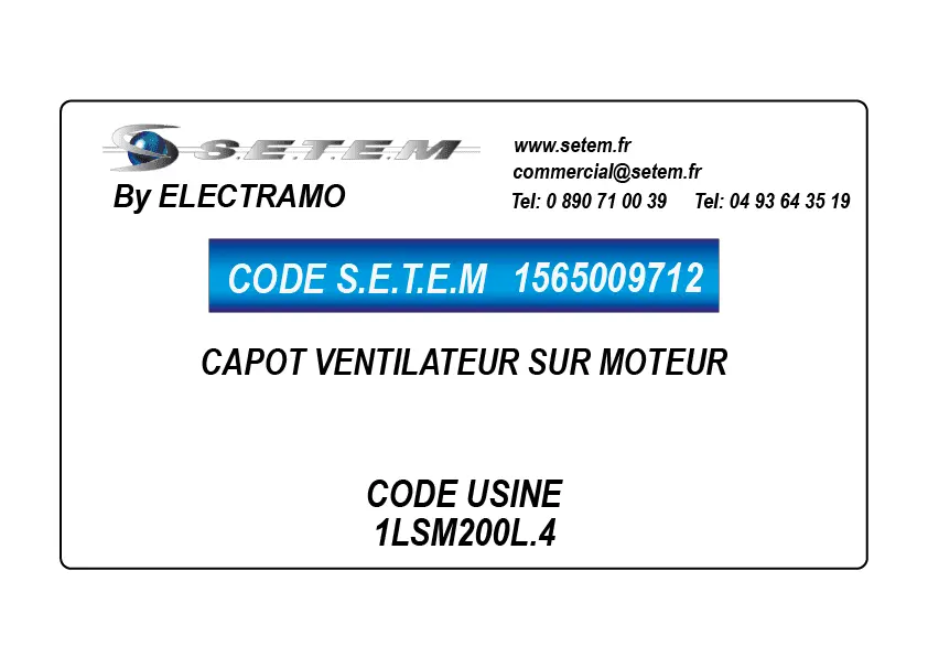 1565009712-CAPOT VENTILATEUR ELECTRAMO SUR MOTEUR * 1LSM200L.4*