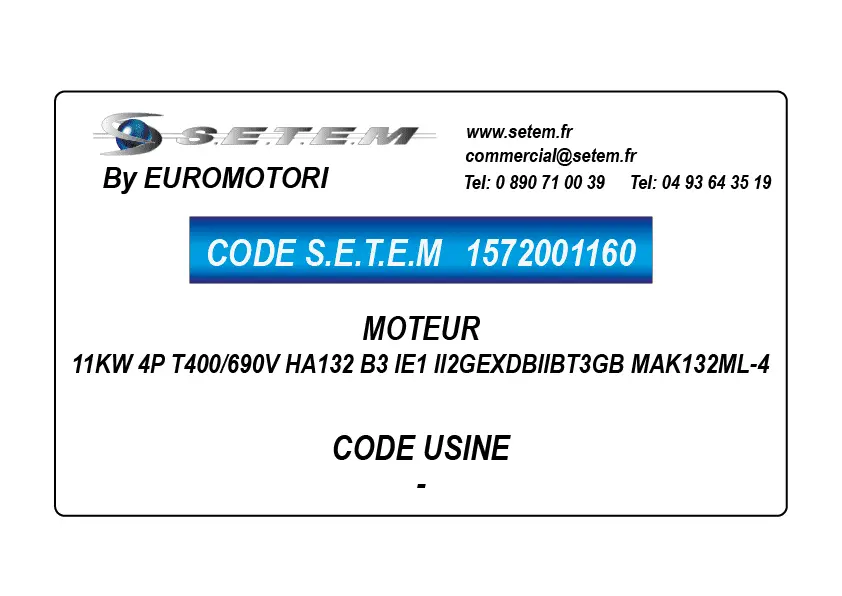 1572001160-MOTEUR EUROMOTORI 11KW 4P T400/690V HA132 B3 IE1 II2GEXDBIIBT3GB MAK132ML-4