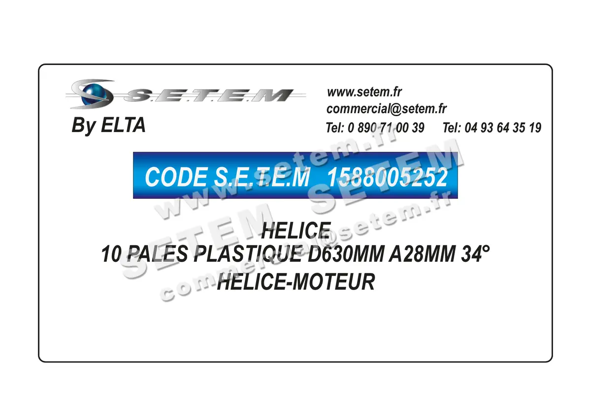 1588005252-HELICE 10 PALES PLASTIQUE D630MM A28MM 34° HELICE-MOTEUR ELTA