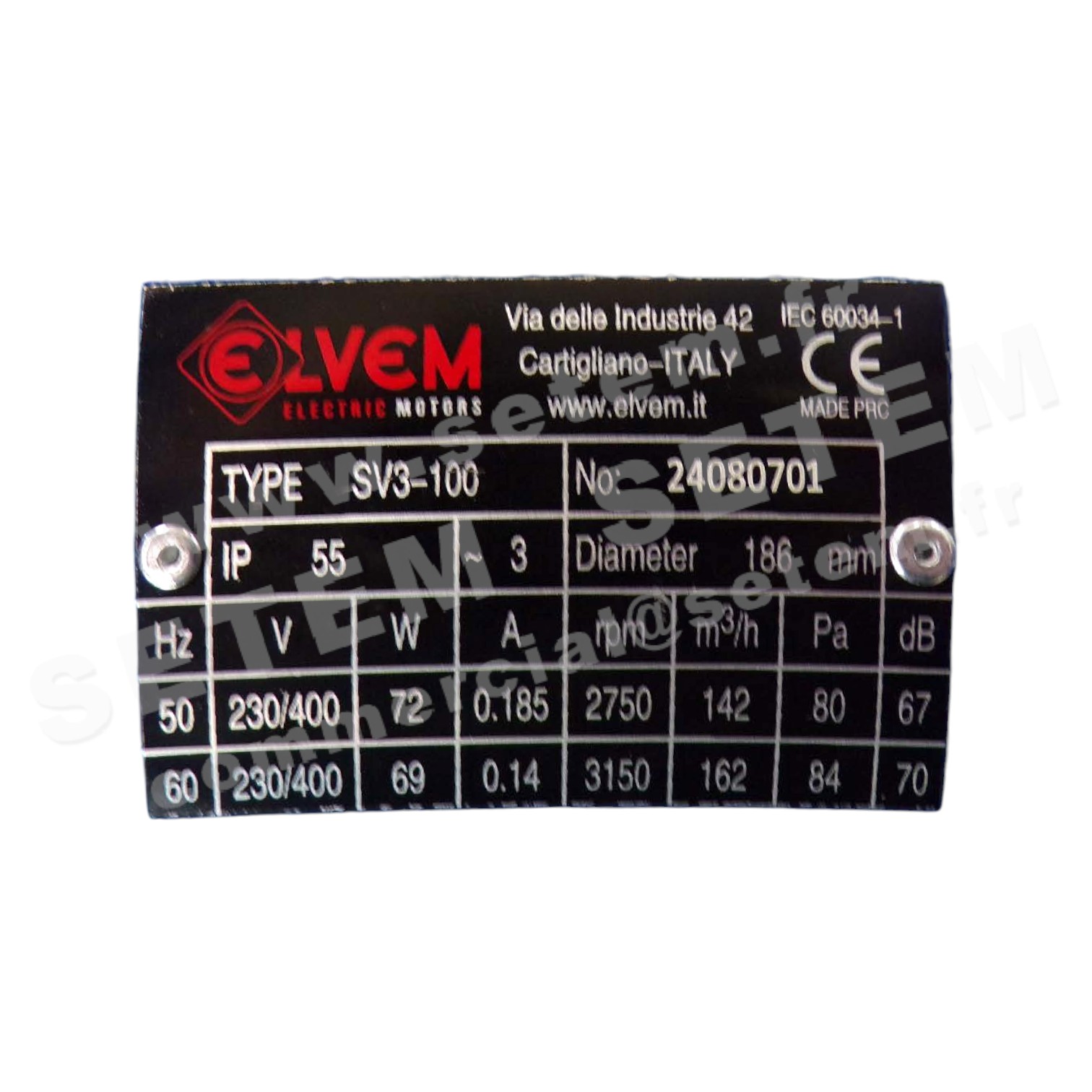 VENTILATION FORCEE SV3-100 5