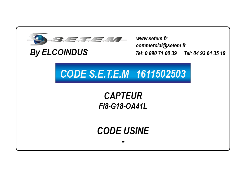 CAPTEUR FI8-G18-OA41L
