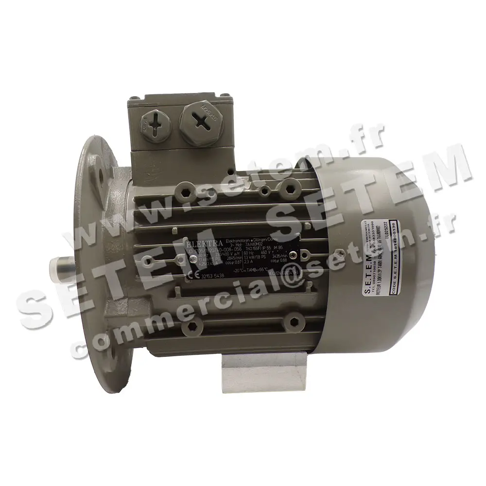 1614000136-MOTEUR ELEKTRA MOTOREN 1.30KW 2P T460V 60HZ HA80 B5 7AA80M02 2