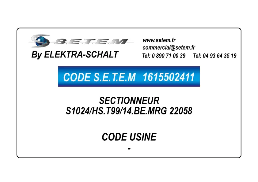 1615502411-SECTIONNEUR S1024/HS.T99/14.BE.MRG ELEKTRAAPP 22058